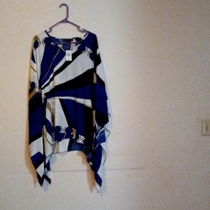 Ashley Stewart size 10/12 abstract print crepe tunic